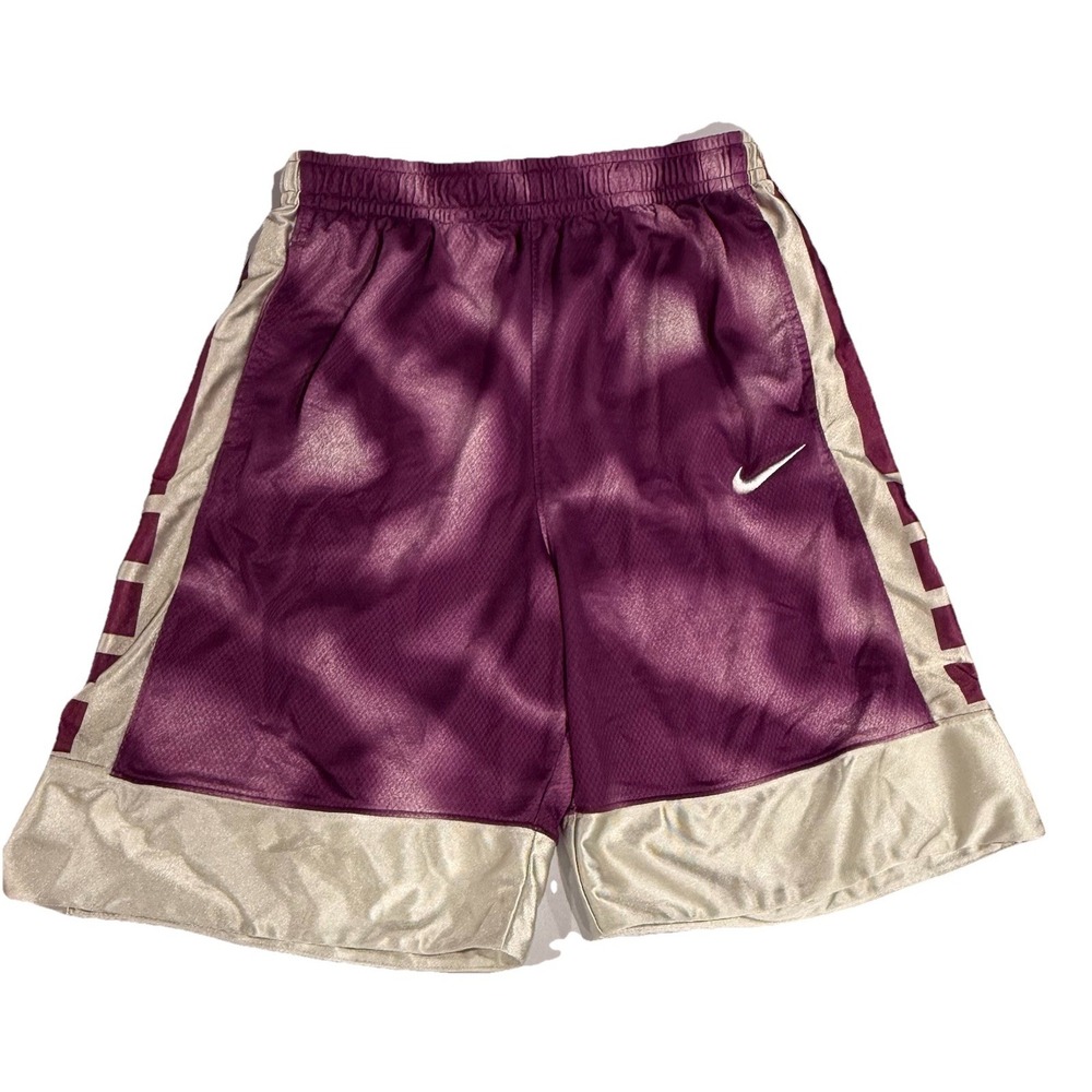 Nike Elite Boys Youth Basketball Dri-fit Shorts BBall XLarge Purple Pewter